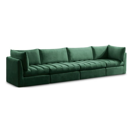Meridian Furniture Jacob Green Velvet Modular Sofa