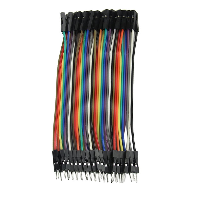 Durable 40pcs Dupont 10CM Male To Male Jumper Wire Ribbon Cable for Breadboard F