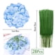 thumbnail image 2 of Flores artificiales Hi-Yoco, hortensia de seda, color azul claro, 28 unidades, 2 of 7