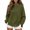 Green, variant on dazeni Side Split Hem Sweatshirts for Women High Neck Sweatshirt Plain Long Sleeve Workout Sweatshirts Lightweight Fleece Pullover Tops Black XX-Large