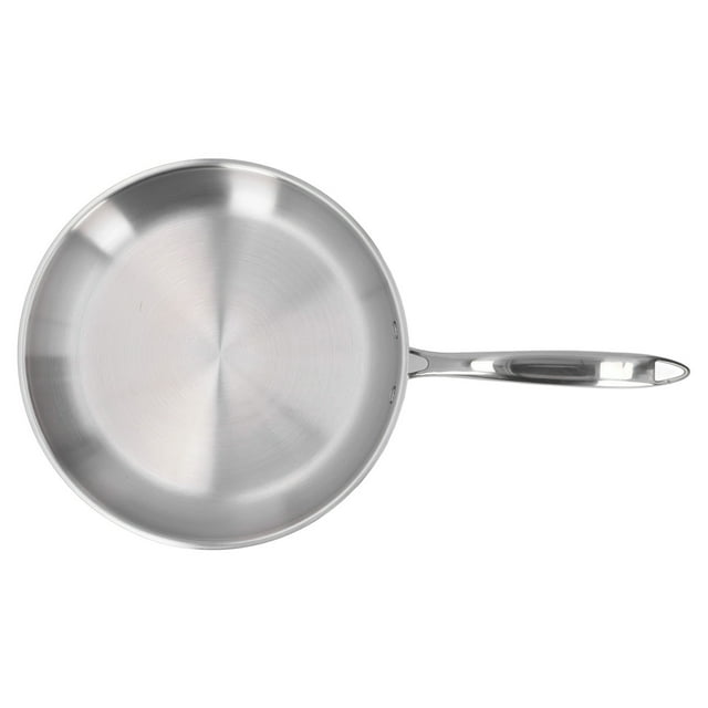 Stainless Steel Frying Pan, Non Stick Skillet Omelet Pan, Fast Even Heating Cooking Pan with Handle, Kitchen Cookware for All Stove, Induction Frying Pan