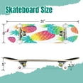 thumbnail image 2 of 31'' Complete Skateboard 7 Layer Canadian Maple Double Kick Deck Skateboards Pineapple color Skate Board for Beginner Adult Gifts, 2 of 5