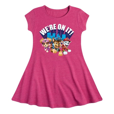 

Paw Patrol - We re On It - Toddler And Youth Girls Fit And Flare Dress