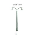 thumbnail image 3 of Kearding Modelo de lámpara de vía férrea, farola clásica a escala 1:87, diseño de construcción, luz LED de parque de cabezales, Artesanía Verde (luz cálida), 3 of 6