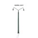 thumbnail image 4 of Billuyoard Modelo de lámpara de vía férrea, farola clásica a escala 1:87, diseño de construcción, luz LED de parque de cabezales, decoraciones Artesanía Verde (luz cálida) Billuyoard HA064499-06, 4 of 6