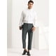 thumbnail image 3 of Lars Amadeus Pantalones De Vestir PaHombre Color Sólido Frente Plano Slim Fit Business Pantalones Recortados Gris oscuro M, 3 of 6