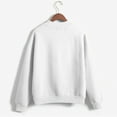 thumbnail image 5 of CEHVOM Femmes Mode Décontractée Imprimé Col Rond Ample Manches Longues Hauts Courts Blouse Chandails Sans Capuche Liquidation, 5 of 5