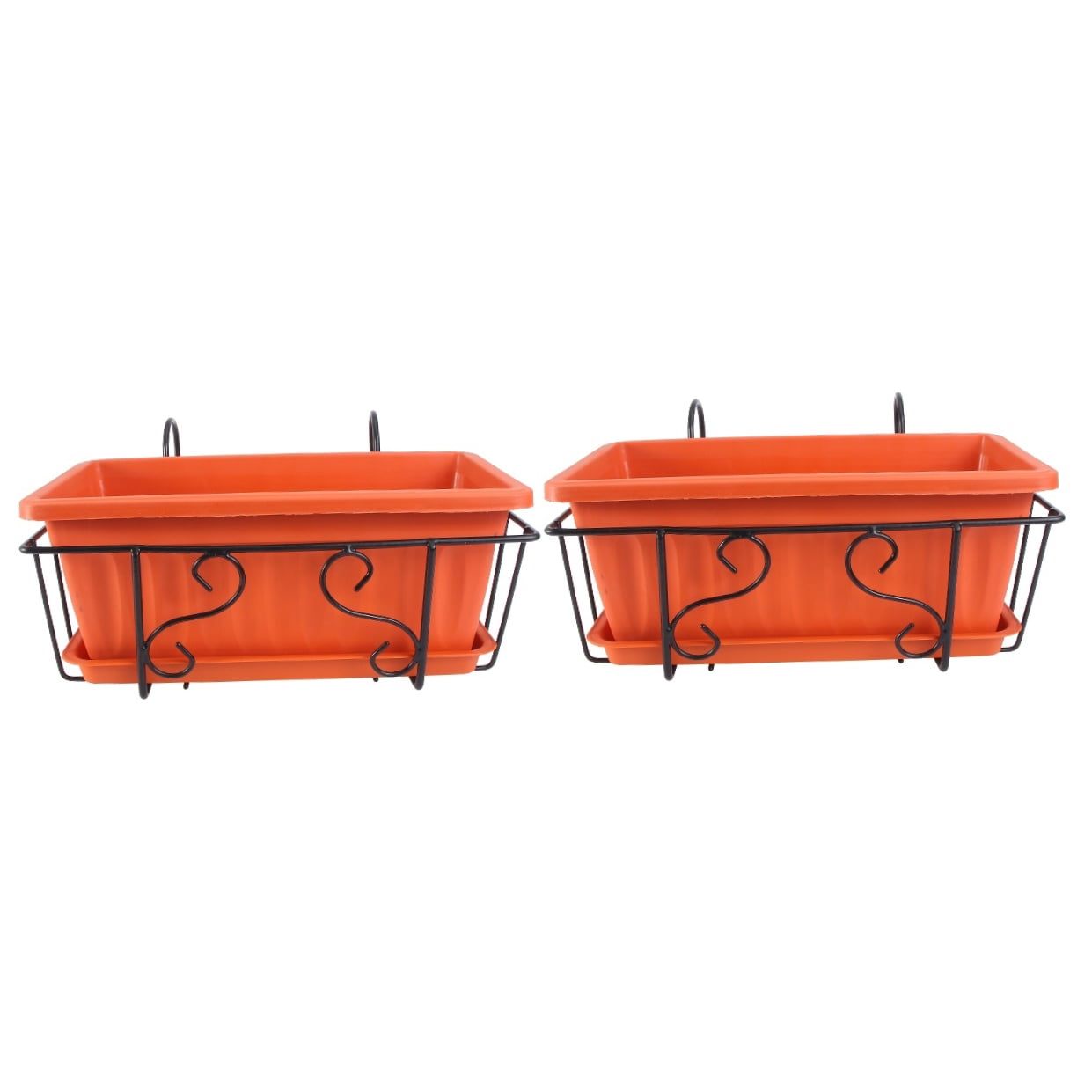 NUOLUX Durable Dark Red Flowerpot Stand for Vertical Gardening 2Sets