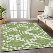 Addison Rugs Chantille Indoor/Outdoor Transitional Diamonds Aloe Washable Rectangle Rug, 5' x 7'6"