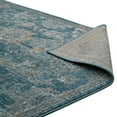 thumbnail image 5 of Modway Cynara Distressed Floral Vintage Medallion 5x8 Area Rug in Silver Blue, Teal and Beige, 5 of 8