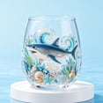 thumbnail image 3 of Coastal Mugs, Handcrafted Marine Animal Bar Glass Tea Cup, Clear Glass 2D Ocean Animal Coffee Mug, Coastal Home Decor Gift for Ocean Lovers, 3 of 7