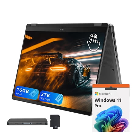 ASUS Vivobook Flip 14" WUXGA OLED 2-in-1 Touchscreen laptop, Intel Ultra 7 256V, 16GB RAM, 2TB Storage(1TB SSD+1TB Docking Station Set), Intel Arc Graphics, Backlit Keyboard, Win 11 Pro, Gray