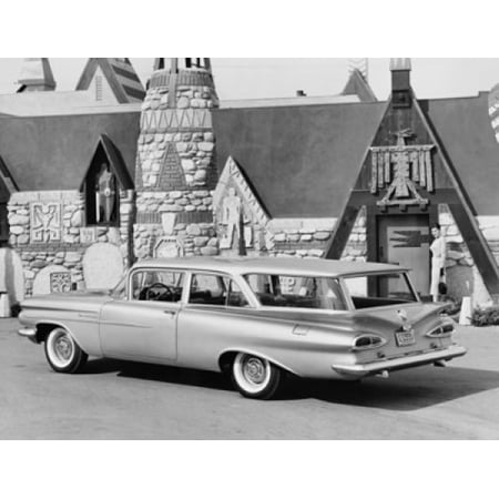 Brookwood Collection - 1959 Chevrolet Brookwood Station Wagon Stretched Canvas - (18 x 24)