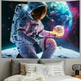thumbnail image 2 of JRXY Cool Space Astronaut Tapestry for Bedroom, Fantasy Spaceman Tapestries Wall Hanging for Men, Colorful Galaxy Vertical Poster for Men Guys Living Dorm Room Decor Painting, 2 of 6