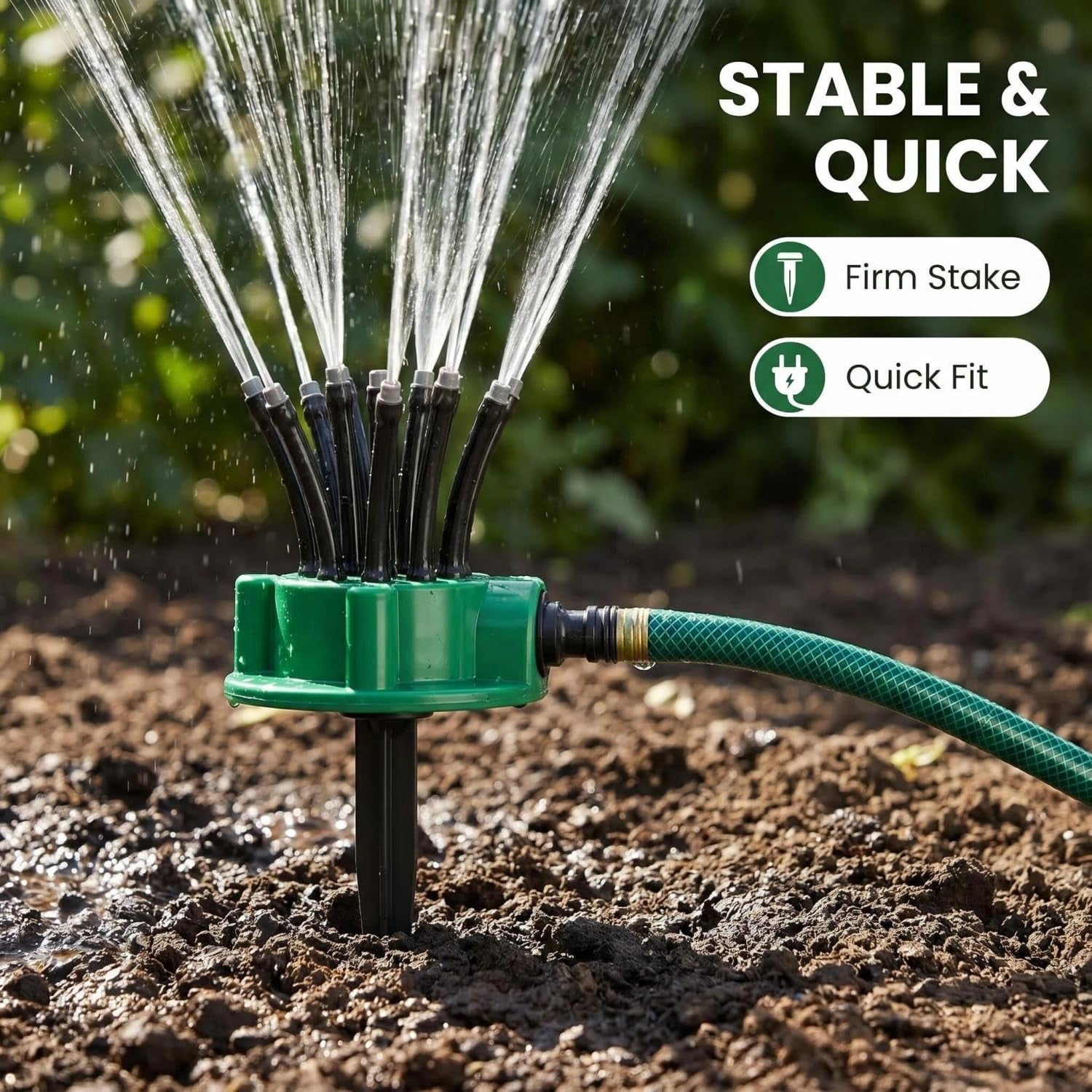 Adjustable Oscillating Sprinkler Wide Coverage,Multi Directional Lawn Sprinkler for Yard