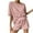 Pink, variant on Fashion 2 Piece Sets for Women Summer Plus Size Casual Comfortable Loose Version Crewneck Suit Two-Piece Set