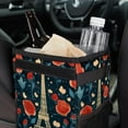 thumbnail image 6 of Eiffel Tower Foldable Mini Trash Can Car Trash Can with Lid Leak-Proof Hanging Storage Bag for Car, 6 of 6