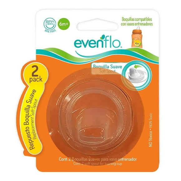 Repuesto Boquilla Suave Evenflo Para Vaso Entrenador 2 Piezas