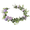 Purple, variant on Floral Fall Artificial Baby Breath Flower Halo Wedding Crown Lilac Bridal Headpiece Greenery Crown-champagne