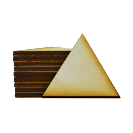 Unfinished Triangle Wood Cutout (1/8" Thick, 2 Inch (Package of 20))