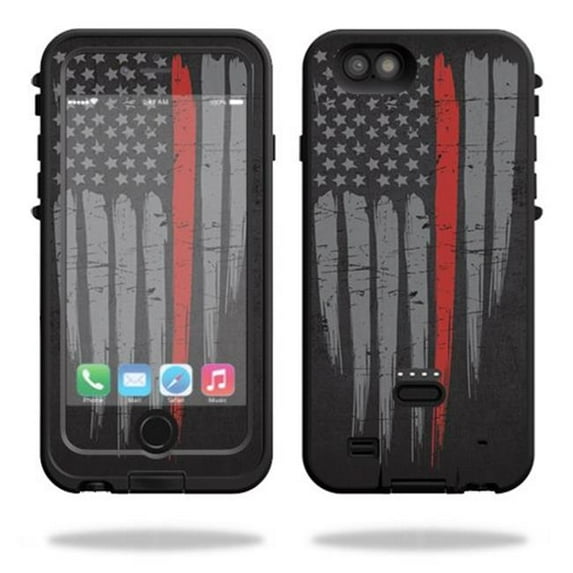 MightySkins LIPOWIP6-Thin Red Line Skin for Lifeproof Fre Power iPhone 6 & 6S Case Wrap Cover Sticker - Thin Red Line