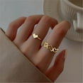 thumbnail image 1 of Silver Color Crystal Rings Set for Women, Cubic Zirconia Moon Arrow Flower Heart Finger Wedding Rings, Female Fashion Jewelry 18152, 1 of 6