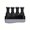 Black, variant on Hand workout device for finger, hand, and forearm strength. Adjustable resistance per finger, simulated strings for skill development. Comfortable training experience.