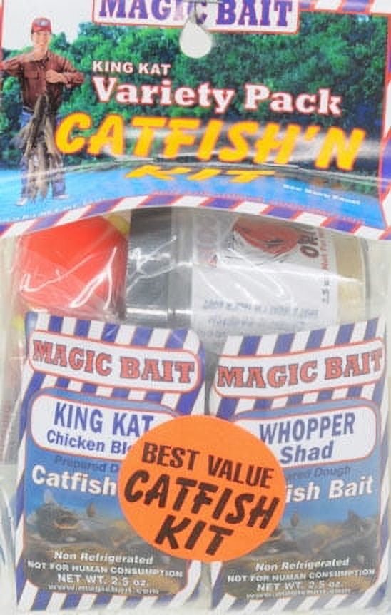 Magic Bait, King Kat Catch Catfish Nuggets, Fishing Kit, 21 Pieces