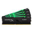 thumbnail image 1 of Kit Memoria Ram Hyperex 32 GB cada Memoria DDR 4 Hyperx 4x32 GB Fury RGB 3466 MHz, 1 of 4