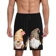 thumbnail image 1 of Fotbe Coffee Gnome (2) Pantalones Cortos de Pijama para Hombre, Ropa de Dormir, Pantalones de Pijama Cortos para Hombre-Large, 1 of 6