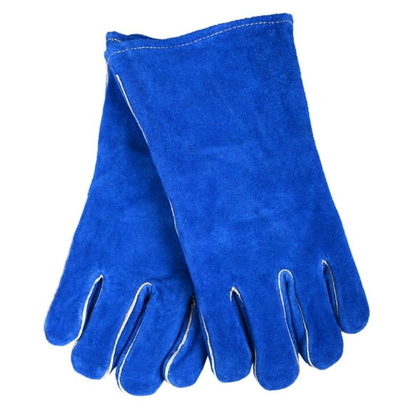 Forney Blue Leather Welding Gloves (Men's L)