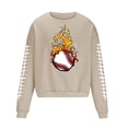 thumbnail image 3 of Sudadera sin capucha para hombre, cuello redondo, deportiva, con estampado de béisbol, sudadera con capucha, manga larga, blusa de poliéster para hombre, 3 of 4