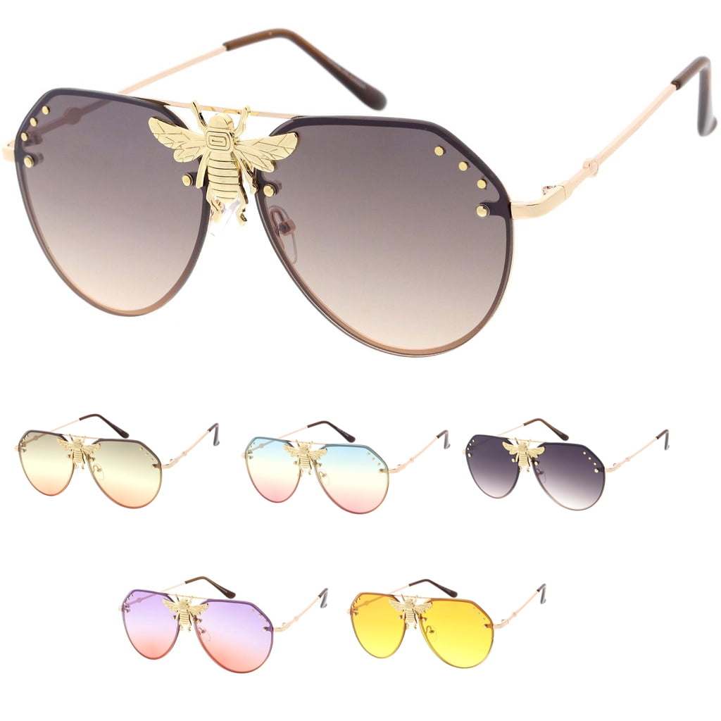Gucci bee sunglasses best sale aviator