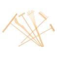 thumbnail image 2 of MasteelfCA 1 Set/6 Pcs Bamboo Rake Gardening Bonsai Potted Tool Mini Tea Set Rake Sand Push Drawing Pen Set Desktop Ornament Accessories, 2 of 8