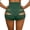 Green women high waist stretch shorts a1, variant on Cagogo Women's High Waisted Stretch Shorts Casual Slim Fit Solid Sporty Two Piece Set Matching Lounge Yoga Bike Workout Athletic Shorts, Dark Gray S