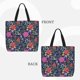thumbnail image 2 of Balery Floral Bolsa de Mano para Mujeres con Cremallera, Bolsa de Gimnasio con Compartimentos, Bolsa para Laptop, Bolsa para Trabajo, 2 of 7