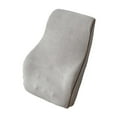 thumbnail image 2 of MERIGLARE Back Cushion Back Rest Car Seat Lightweight Breathable Support Pillow Velvet Grey, 2 of 9