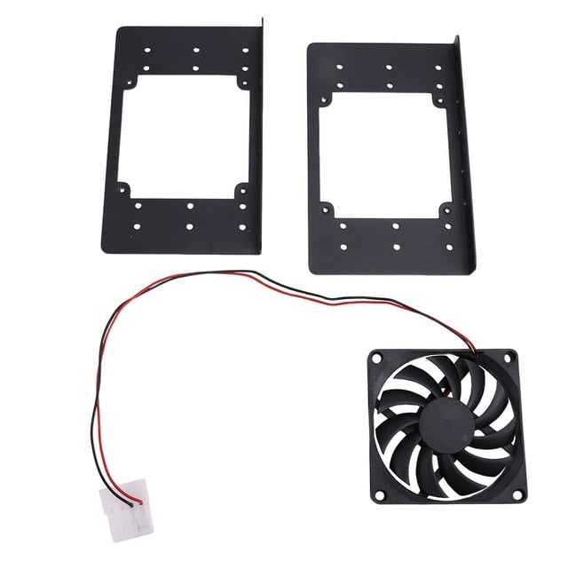 3.5 Inch Hard Disk Bracket 3 Layers Holder Desktop Computer Case HDD Expansion Support Bracket B,1 x Hard Disk Bracket kit,Black