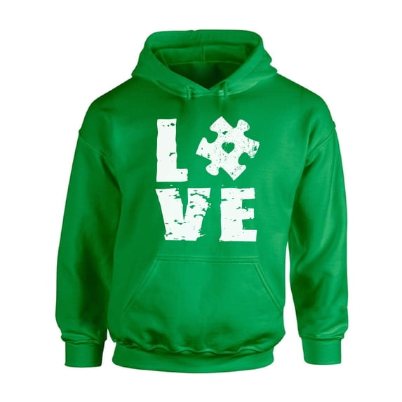 Awkward Styles Love Puzzle Hoodie Autism Awareness Sweatshirt for Women Autism Awareness Sweater for Men Autism Puzzle Gifts Support Autism Awareness Hooded Top Autistic Spectrum Awareness Sweatshirt