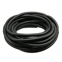 Corrugated Tube Conduit PP Tubing Flexible Pipe Hose Black 8.5mmx11.5mm 13M Long