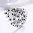 thumbnail image 1 of Anillo ajustado con apertura de anillo estilo diamante pavo real creativo a la moda para mujer Wmkox8yii  fajkfhkj2384, 1 of 4