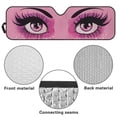 thumbnail image 6 of Yuyamidu Pink Eyes Windshield Sunshade Heat Shield Car Sun Visor for Jeep Wrangler Rubicon Sahara TJ JK JKU 2/4 Doors, 6 of 7