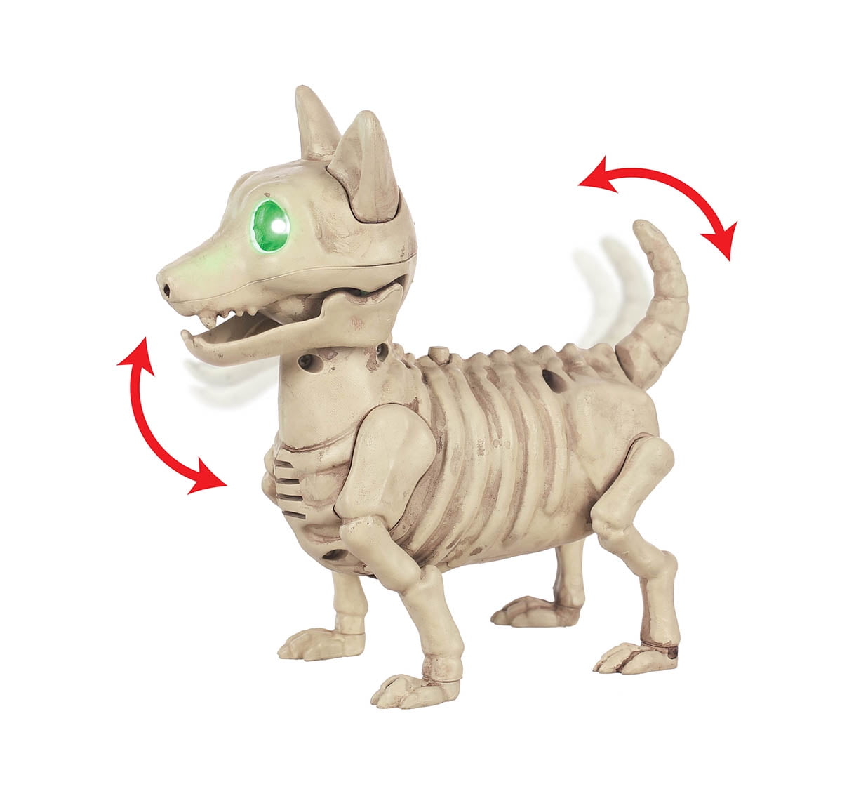 Doggie Bonez Animated Barking Mini Dog Skeleton LightUp Halloween