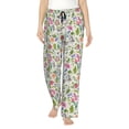 thumbnail image 2 of Goofa Rabbit And Butterfly Printed Soft Pajama Pants for Women, Wide Leg Comfy Casual Lounge Yoga Pants-Small, 2 of 9