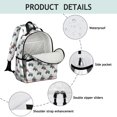 thumbnail image 3 of Tractor and Loaders Gray Pattern Cute School Backpack Bag for School with Padded Back and Adjustable Shoulder Straps 15.25"x11.5"x5.25", 3 of 4