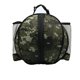thumbnail image 1 of Bolsa de baloncesto redonda de gran capacidad, impermeable, de tela Oxford, para deportes al aire libre, con bolsillo de malla elástica, color verde camuflaje., 1 of 12