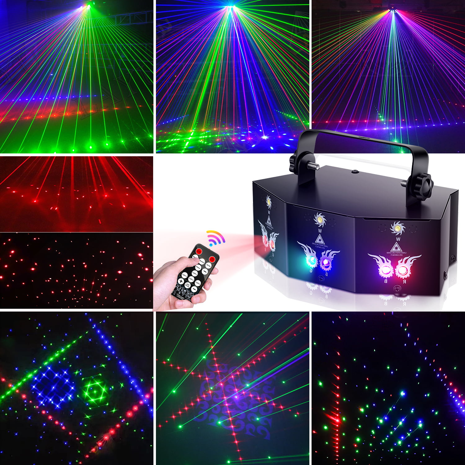  Enjoyedled DJ Disco Laser Party Lights Battery Powered