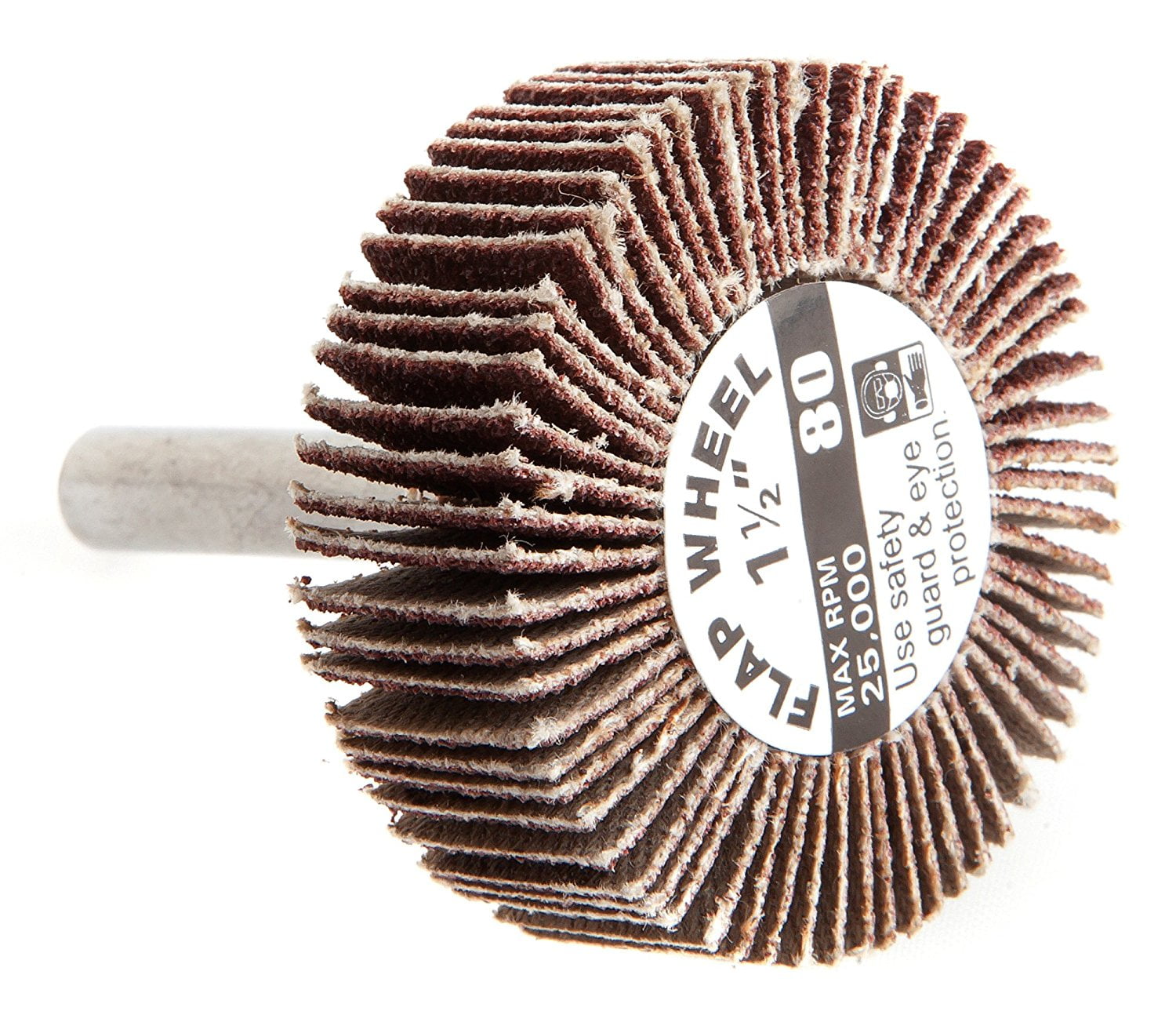 60189 Mounted Flap Wheel with 1/4Inch Shank, 11/2Inchby1/2Inch