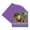 Purple Iris, variant on Pansy Purple Picture Frame Mat for 26x26 Frames - Heart Opening for 22x22 Photos - 25 Mats