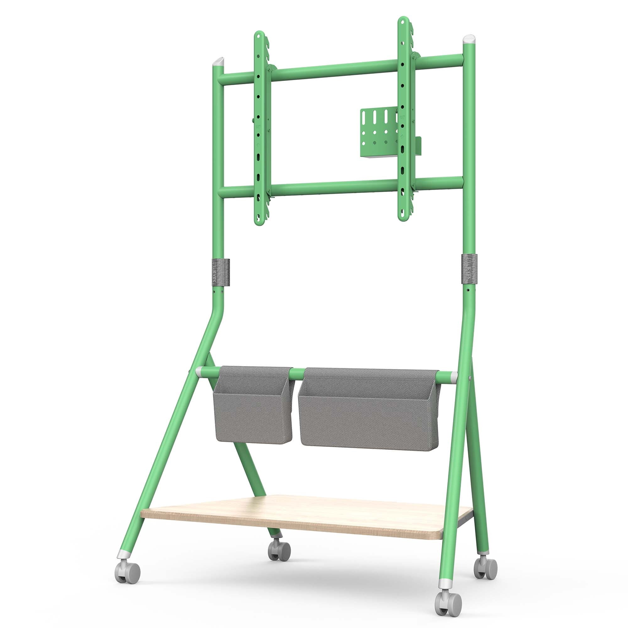 FITUEYES Mobile TV Stand for 55-78 Inch TV Roling Floor TV Cart